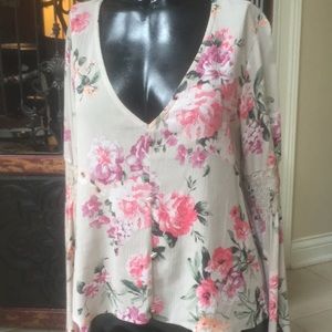 Floral boho top